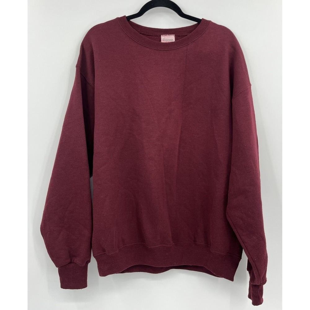 Vintage Cheetah Blank Crewneck Sweatshirt Men's Size XL USA Made by Mervyns